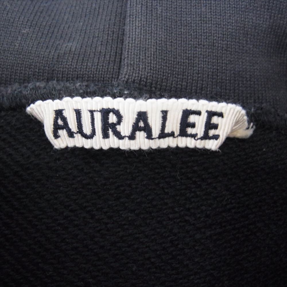 AURALEE オーラリー 21AW A21AP01IS SUPER SOFT HEAVY SWEAT P/O PARKA ヘビー スウェット プルオーバー パーカー  ネイビー系 3【中古】