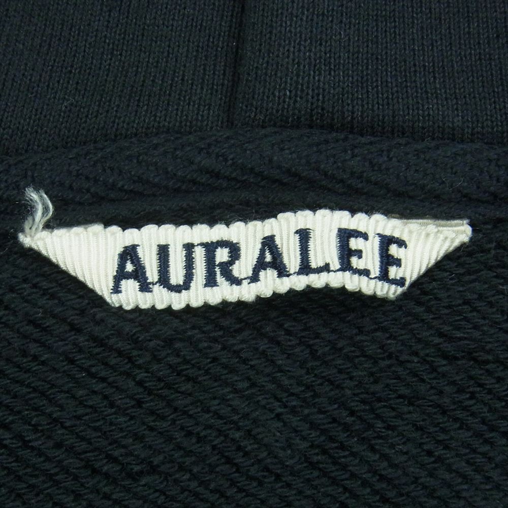 AURALEE オーラリー 23SS A23SP01TU SMOOTH SOFT SWEAT ZIP PARKA スムース ソフト スウェット ジップ パーカー ダークネイビー系 4【中古】