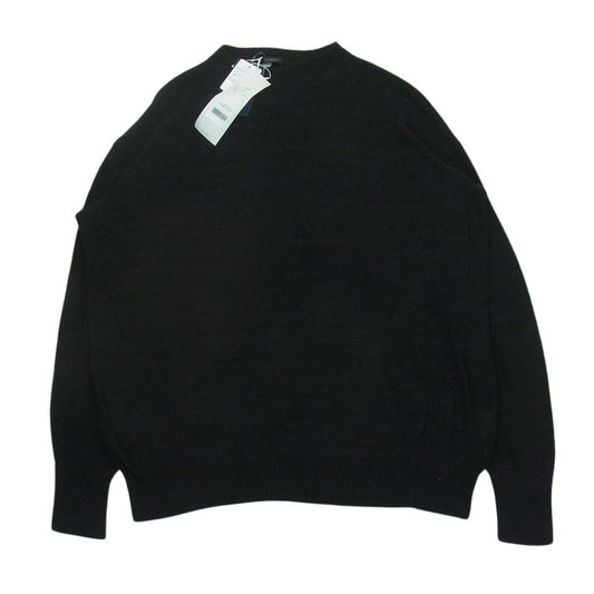 COMOLI コモリ 23SS X01-06008 7G コットン ガンジー ニット セーター 日本製 ブラック系 F【中古】