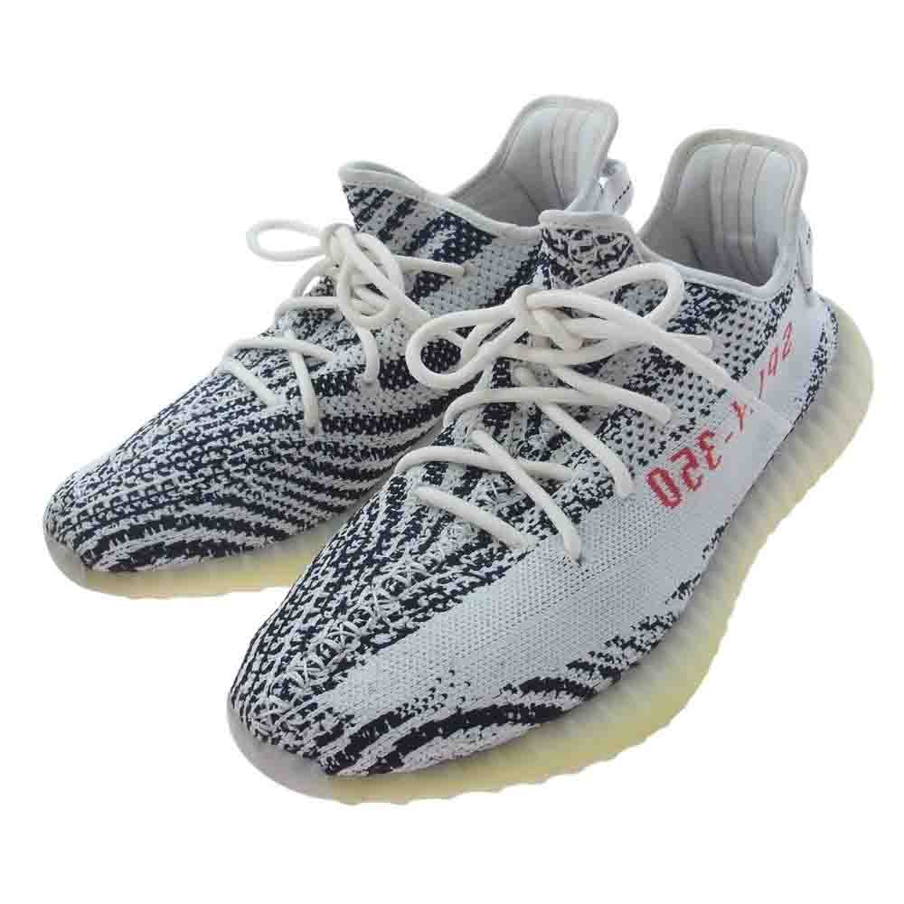 adidas アディダス CP9654 フェイクバスターズ鑑定済 YEEZY Boost 350 V2  Zebra イージーブースト350 V2 ゼブラ ローカット スニーカー ブラック系 ホワイト系 28.5cm【中古】