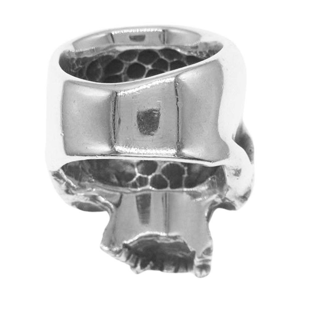 ザグレートフロッグ ラージ エビル スカル リング シルバー系 16号【中古】