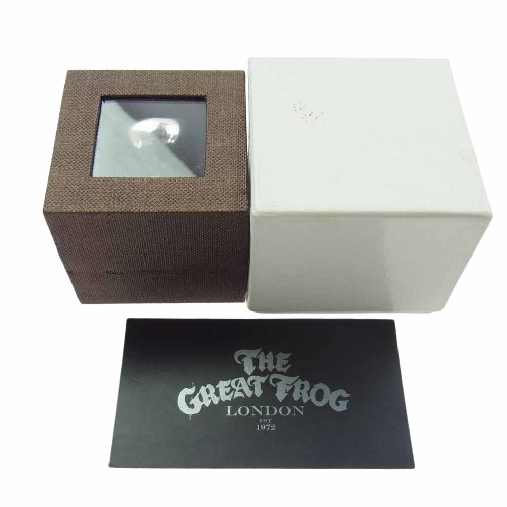 ザグレートフロッグ ラージ エビル スカル リング シルバー系 16号【中古】