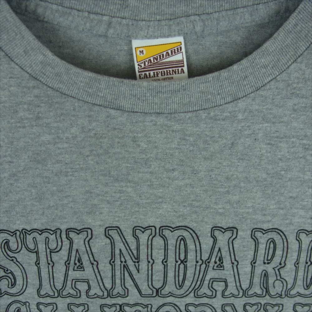 STANDARD CALIFORNIA スタンダードカリフォルニア SD Basic Logo ベーシック ロゴ 半袖 Tシャツ カットソー グレー系 M【美品】【中古】
