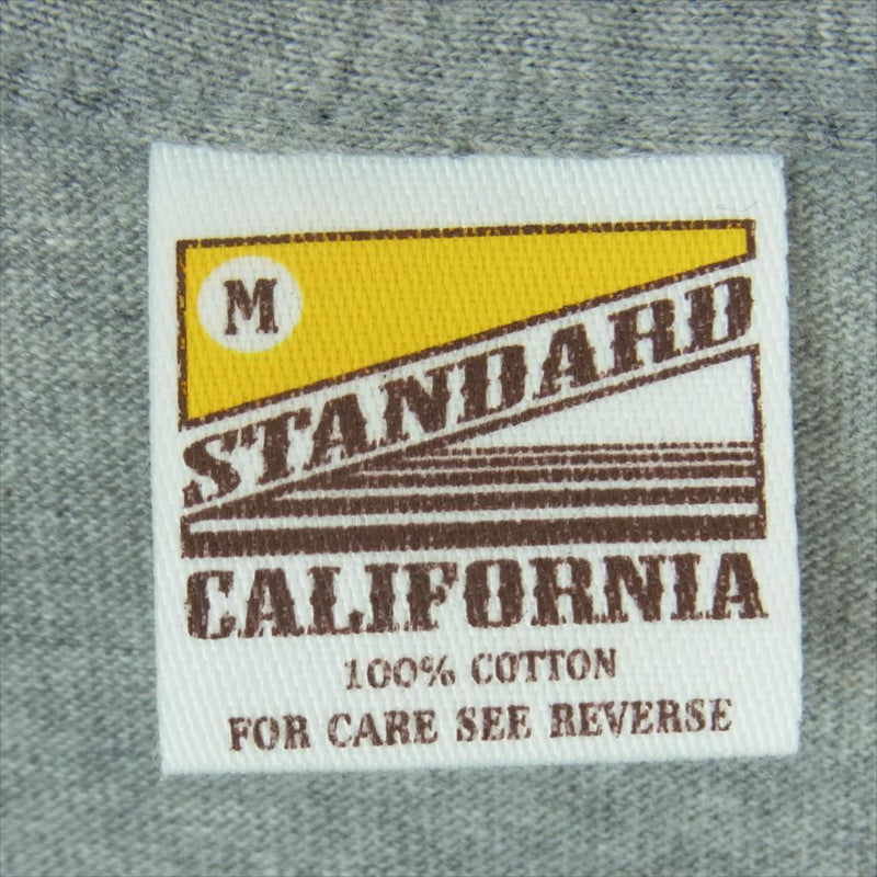 STANDARD CALIFORNIA スタンダードカリフォルニア SD Basic Logo ベーシック ロゴ 半袖 Tシャツ カットソー グレー系 M【美品】【中古】