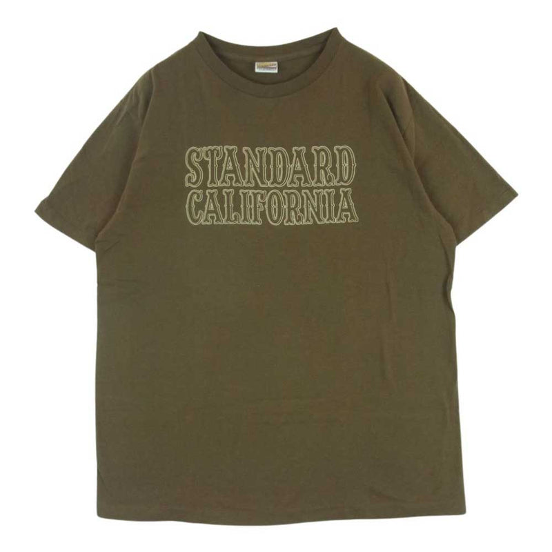 STANDARD CALIFORNIA スタンダードカリフォルニア SD Basic Logo ベーシック ロゴ 半袖 Tシャツ カットソー ブラウン系 M【美品】【中古】