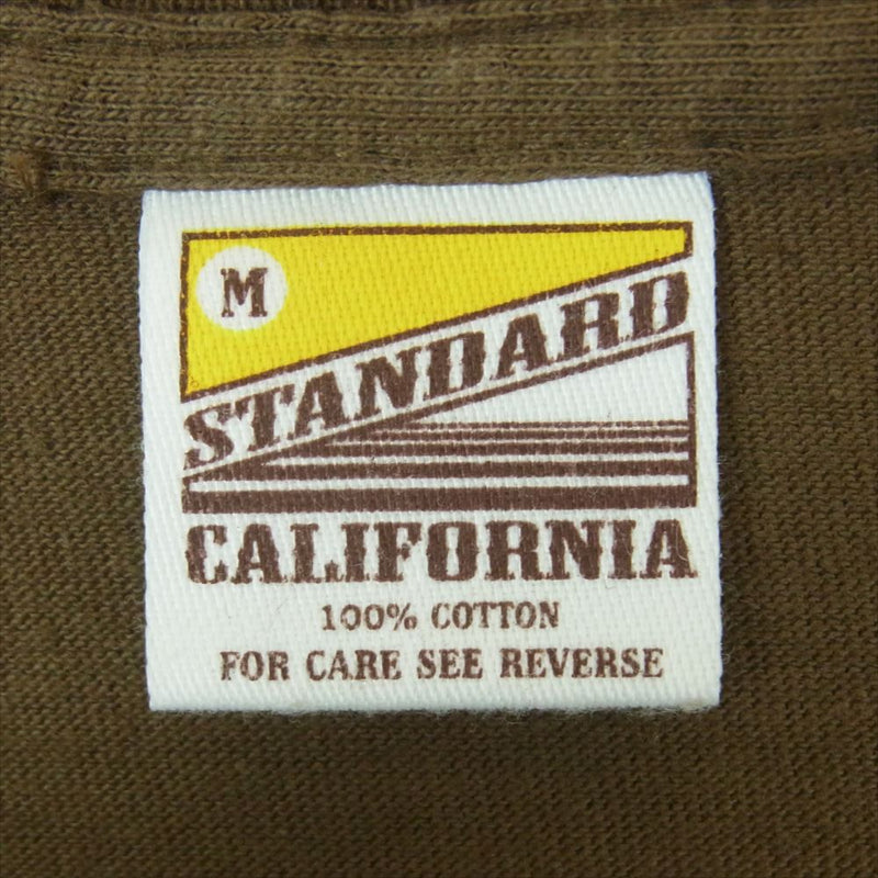 STANDARD CALIFORNIA スタンダードカリフォルニア SD Basic Logo ベーシック ロゴ 半袖 Tシャツ カットソー ブラウン系 M【美品】【中古】