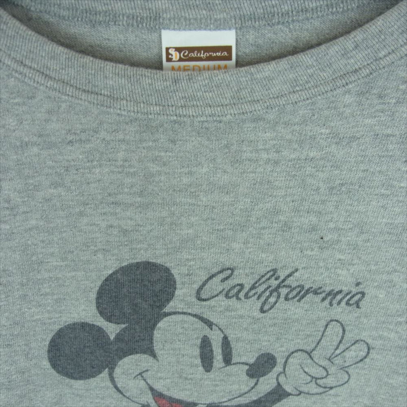 STANDARD CALIFORNIA スタンダードカリフォルニア DISNEY SD 88/12 Califor 半袖 スウェット Tシャツ カットソー グレー系 M【美品】【中古】