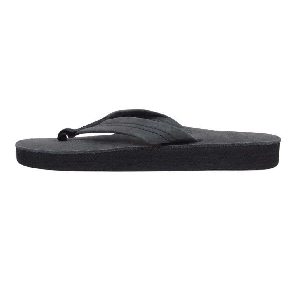 STANDARD CALIFORNIA スタンダードカリフォルニア RAINBOW SANDALS × SD 302ALTS CLASSIC LEATHER BLACK クラシック レザー サンダル ブラック系【美品】【中古】