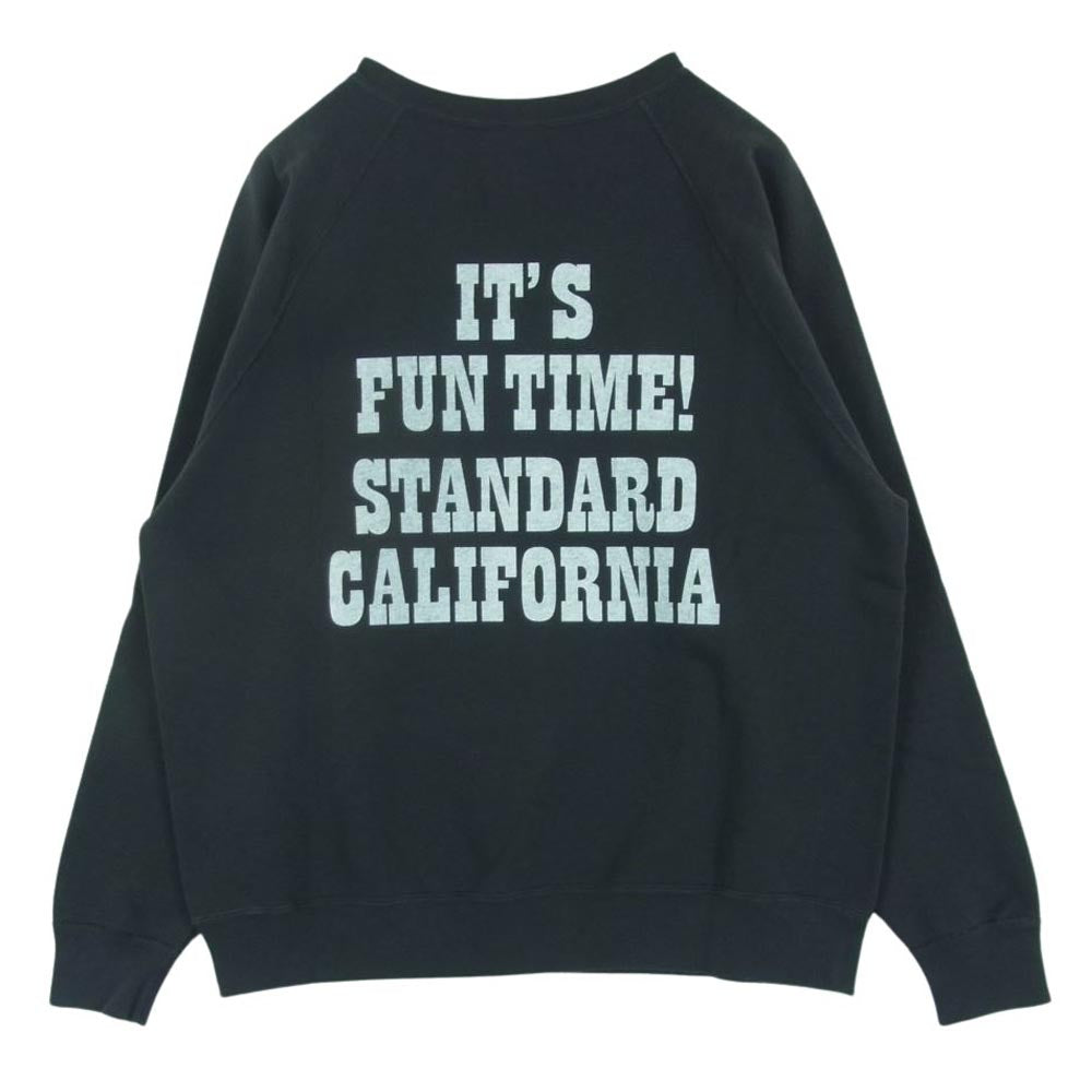 STANDARD CALIFORNIA スタンダードカリフォルニア SNOOPY×SD COWABUNGA! CREW SWEAT クルーネック スウェット ダークグレー系 L【中古】