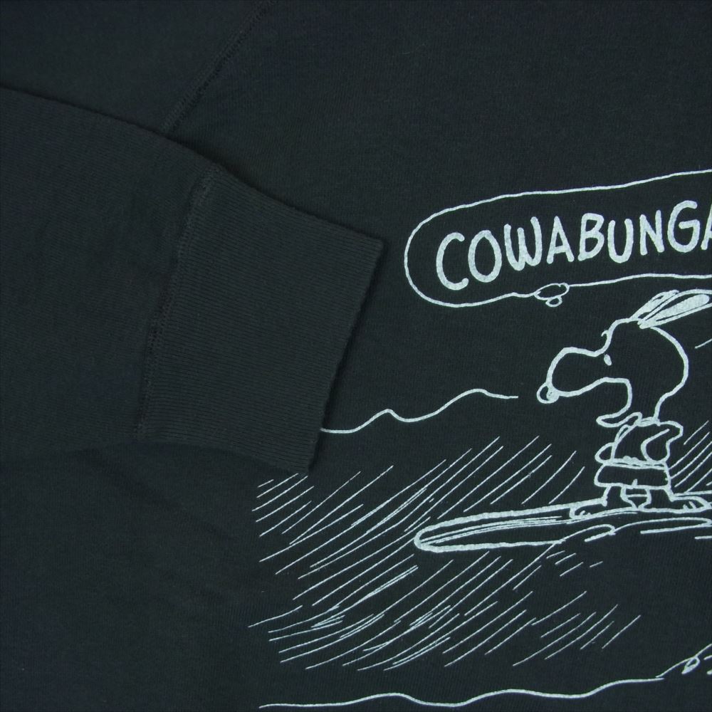STANDARD CALIFORNIA スタンダードカリフォルニア SNOOPY×SD COWABUNGA! CREW SWEAT クルーネック スウェット ダークグレー系 L【中古】