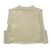 HYKE ハイク 24SS 11362 CROCHETED CROPPED SWEATER TOP メッシュ編み ニット ベスト オフホワイト系【極上美品】【中古】