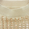 HYKE ハイク 24SS 11362 CROCHETED CROPPED SWEATER TOP メッシュ編み ニット ベスト オフホワイト系【極上美品】【中古】