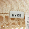 HYKE ハイク 24SS 11362 CROCHETED CROPPED SWEATER TOP メッシュ編み ニット ベスト オフホワイト系【極上美品】【中古】
