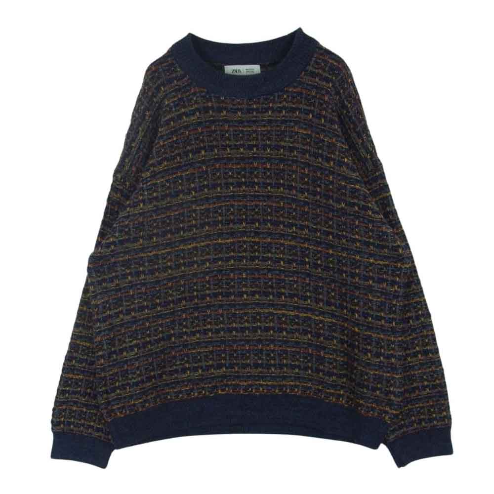 メゾンスペシャル ZARA ザラ セーター ニット 中国製 ダークネイビー系 マルチカラー系 L【中古】