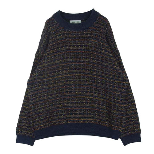 メゾンスペシャル ZARA ザラ セーター ニット 中国製 ダークネイビー系 マルチカラー系 L【中古】