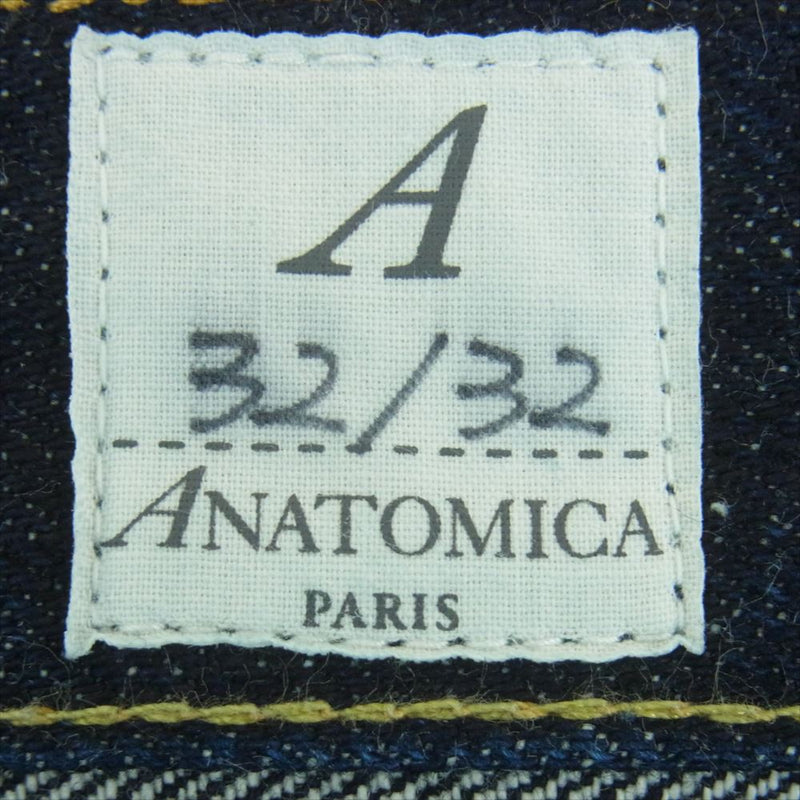 ANATOMICA アナトミカ 530-491-01 618 TAPERED DENIM テーパード デニム パンツ インディゴブルー系 32【中古】