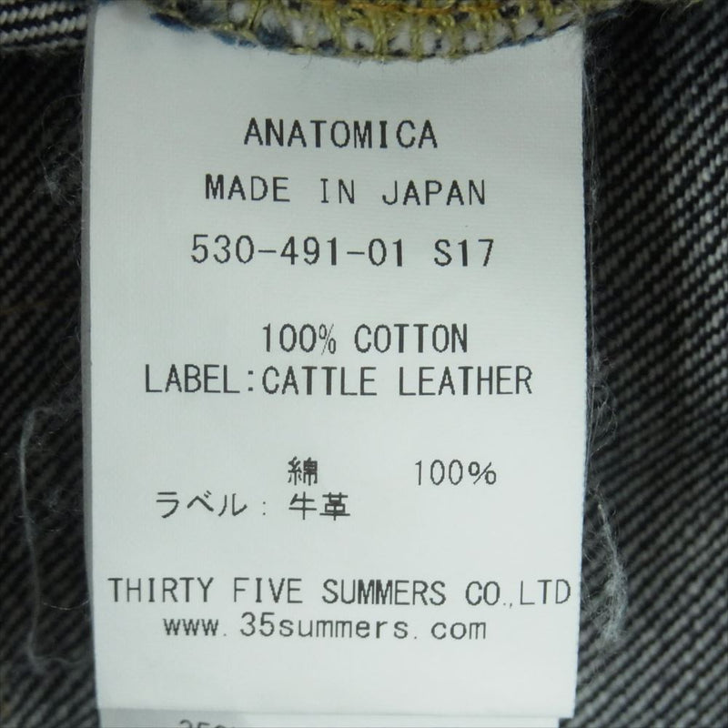 ANATOMICA アナトミカ 530-491-01 618 TAPERED DENIM テーパード デニム パンツ インディゴブルー系 32【中古】