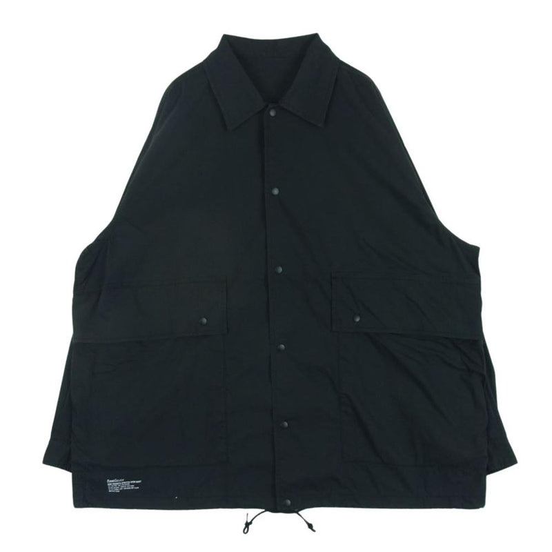 フレッシュサービス FSW-22-SH-46 SIDE POCKETS STRETCH OVER SHIRT サイドポケット ストレッチ オーバー シャツ ジャケット ブラック系 F【中古】