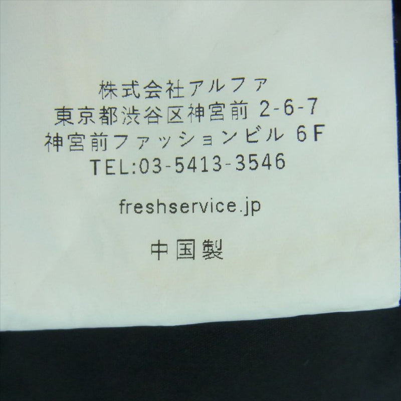 フレッシュサービス FSW-22-SH-46 SIDE POCKETS STRETCH OVER SHIRT サイドポケット ストレッチ オーバー シャツ ジャケット ブラック系 F【中古】