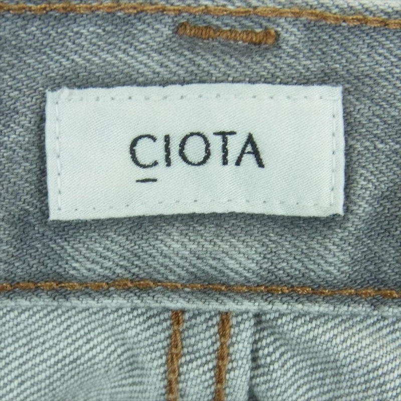 CICATA シカタ PTM-1STB 本藍 スビンコットン 13.5oz ストレート デニム パンツ 日本製 グレー系 34【中古】