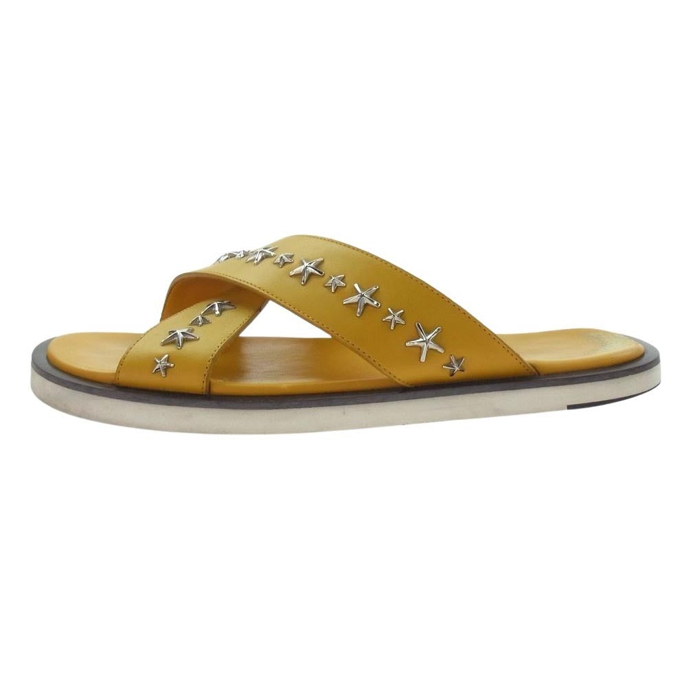 【未使用美品】JIMMY CHOO 本革 スタースタッズ 42 イタリア製 白星 未使用美品】JIMMY CHOO 本革 スタースタッズ 42 イタリア製 白星