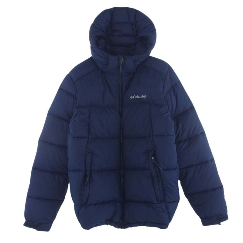 Columbia コロンビア 220 WE0020 Pie Crake Hooded Jacket パイクレイク フーデッド 中綿 ジャケット ネイビー系 XL【中古】