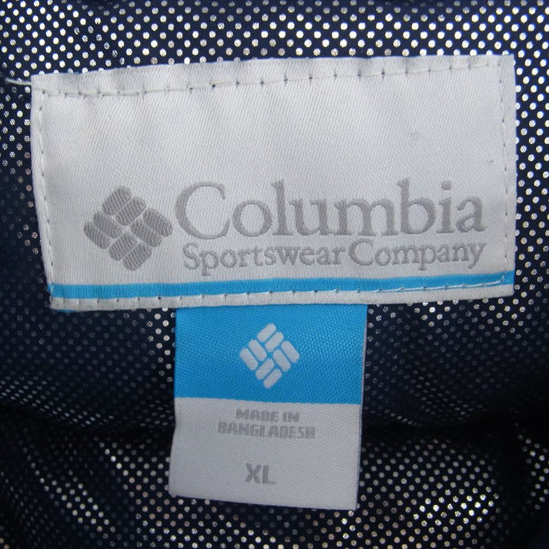 Columbia コロンビア 220 WE0020 Pie Crake Hooded Jacket パイクレイク フーデッド 中綿 ジャケット ネイビー系 XL【中古】