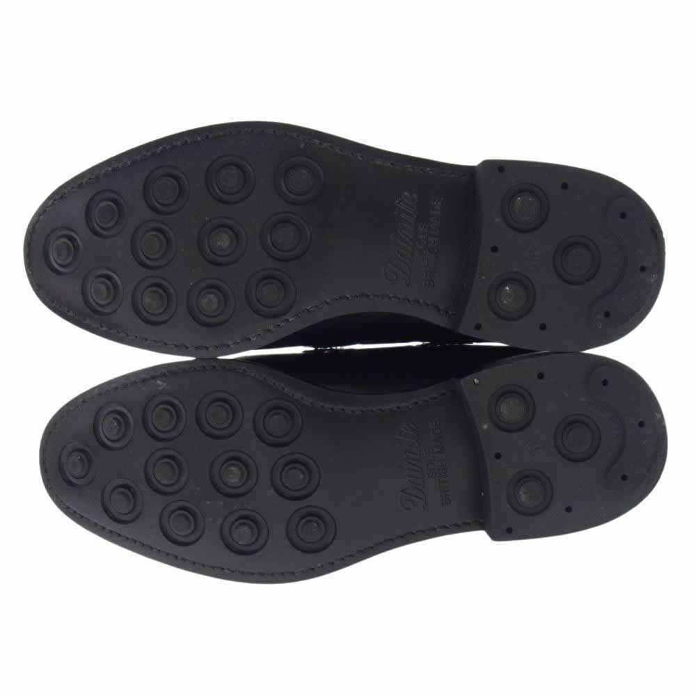 バーウィック 4340 BOX CALF ボックスカーフ タッセル ローファー レザー シューズ ブラック系 7.5【中古】
