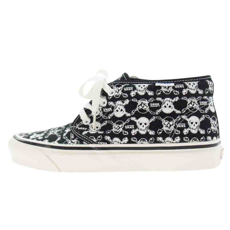 VANS バンズ CHUKKA 49 DX SKULLS  ANAHEIM FACTORY COLLECTION アナハイムファクトリー エラ チャッカ ハイカット シューズ ブラック系 26.5cm【極上美品】【中古】