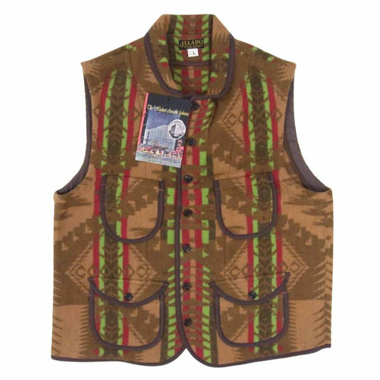 JELADO ジェラード AG82530 Yellowstone Vest イエローストーン ブランケット ベスト ブラウン系 L【新古品】【未使用】【中古】