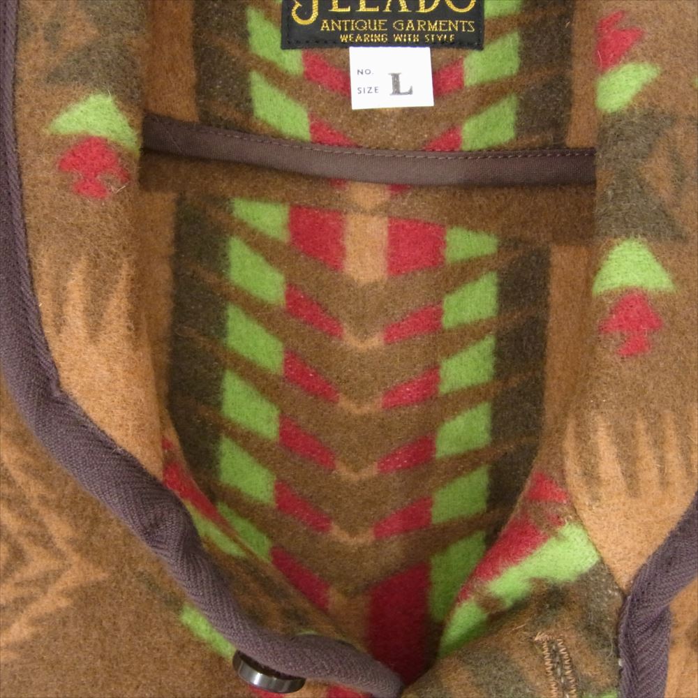 JELADO ジェラード AG82530 Yellowstone Vest イエローストーン ブランケット ベスト ブラウン系 L【新古品】【未使用】【中古】
