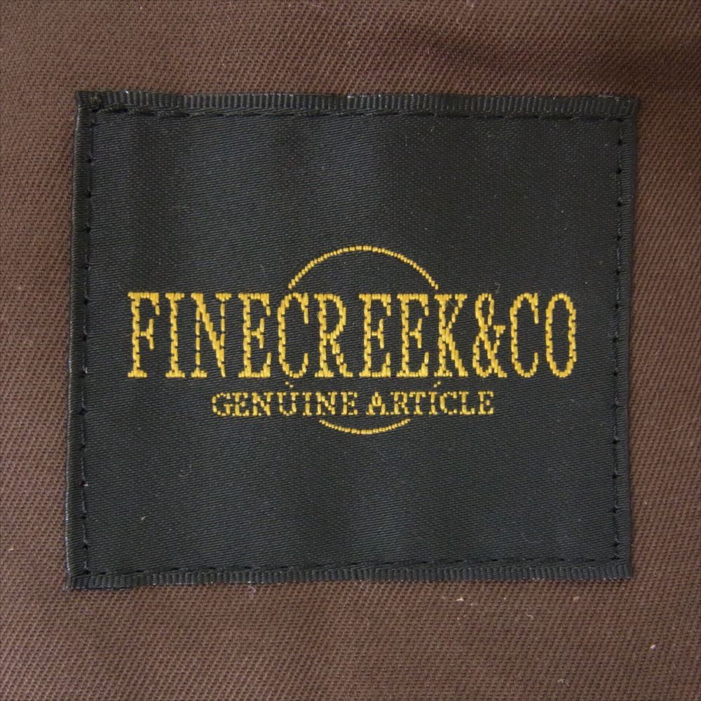 FINE CREEK LEATHERS ファインクリークレザー ACVE002 FINE CREEK＆CO Jefferson ジェファーソン ホースハイド 茶芯 レザー ベスト ブラウン系 40【新古品】【未使用】【中古】