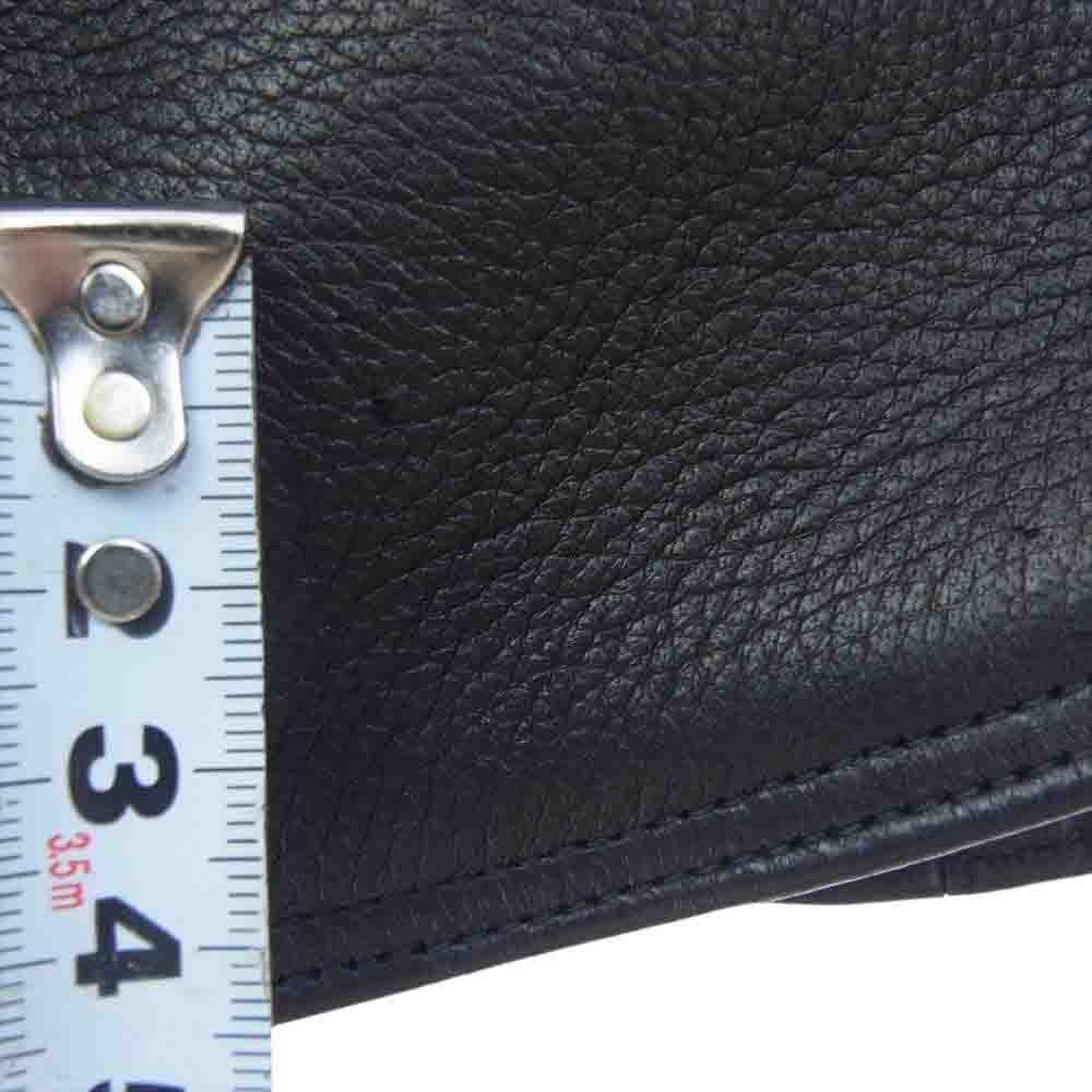 FINE CREEK LEATHERS ファインクリークレザー ACJK050 FINE CREEK ＆CO Lindbergh Deer Black リンドバーグ ワピチレザー フルベジタブルタンニン ジャケット ブラック系 36【新古品】【未使用】【中古】
