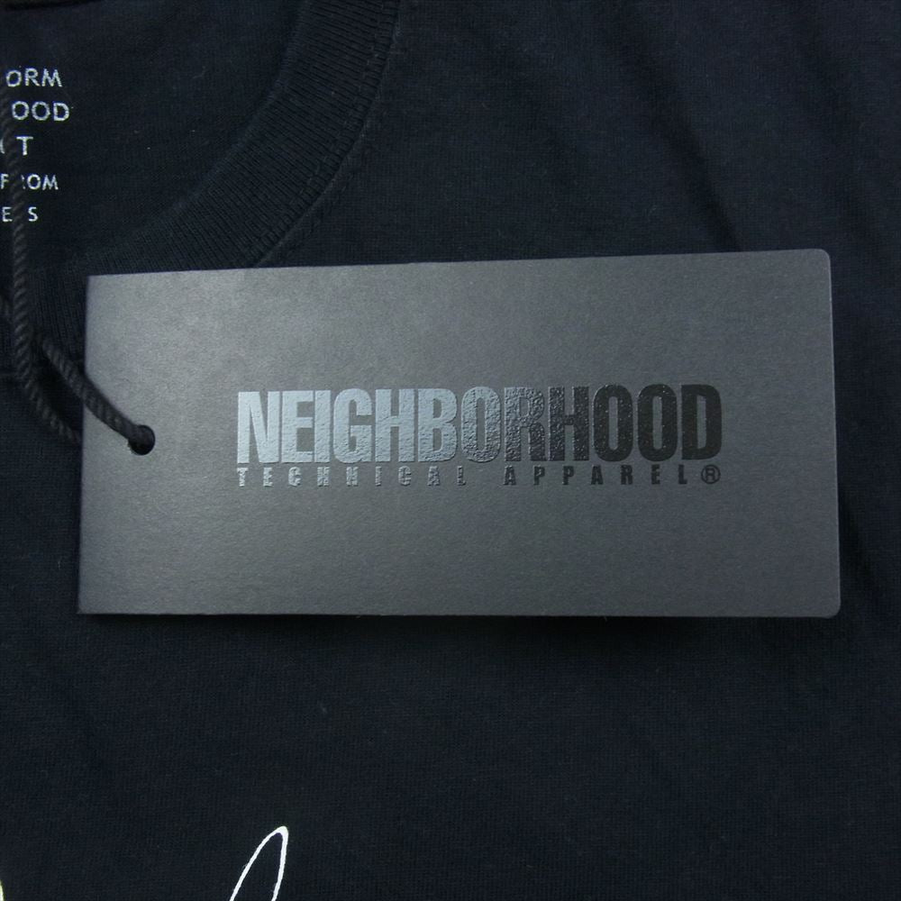 NEIGHBORHOOD ネイバーフッド S/DOUBLE エスダブル JOINT PROJECT TEE ロゴ プリント 半袖 Tシャツ ブラック系 S【美品】【中古】