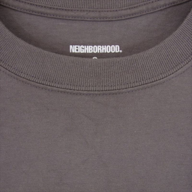 NEIGHBORHOOD ネイバーフッド DRIP C-TEE  SS ペイント ロゴ プリント 半袖 Tシャツ グレー系 S【美品】【中古】