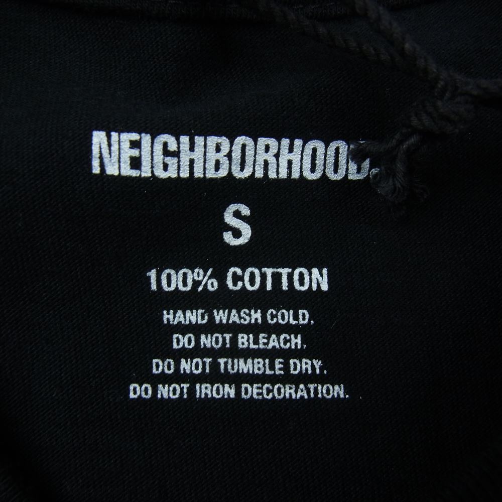 NEIGHBORHOOD ネイバーフッド DRIP C-TEE  SS ペイント ロゴ プリント 半袖 Tシャツ ブラック系 S【美品】【中古】