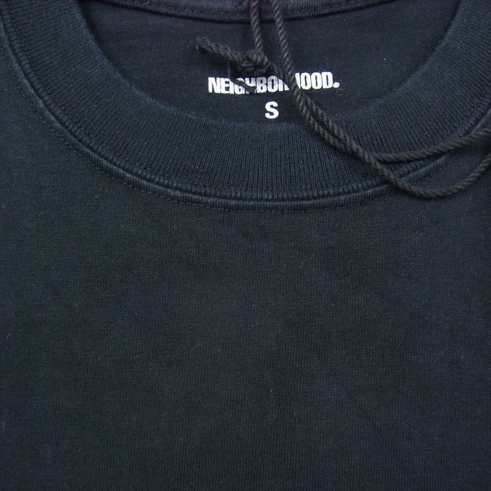 NEIGHBORHOOD ネイバーフッド 20AW 202PCNH-ST07 DISTORTION-2 C-TEE ディストーション 半袖 Tシャツ ブラック系 S【中古】