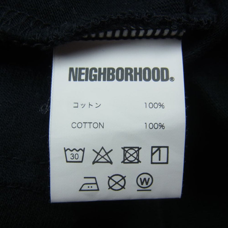 NEIGHBORHOOD ネイバーフッド 23SS 231PCNH-ST02 NH TEE SS-2 ロゴ プリント 半袖 Tシャツ ブラック系 S【美品】【中古】