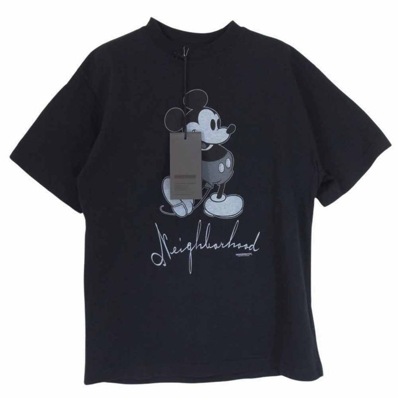 NEIGHBORHOOD ネイバーフッド DISNEY TEE ディズニー ミッキー プリント 半袖 Tシャツ ブラック系 1【美品】【中古】