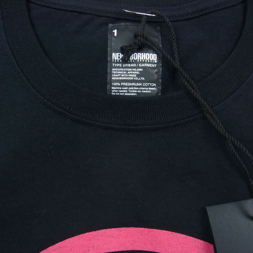 NEIGHBORHOOD ネイバーフッド fragment design フラグメントデザイン Skull & Thunder T-shirt スカル サンダー 半袖 Tシャツ ブラック系 1【極上美品】【中古】