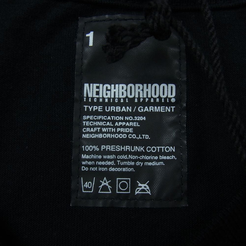 NEIGHBORHOOD ネイバーフッド fragment design フラグメントデザイン Skull & Thunder T-shirt スカル サンダー 半袖 Tシャツ ブラック系 1【極上美品】【中古】