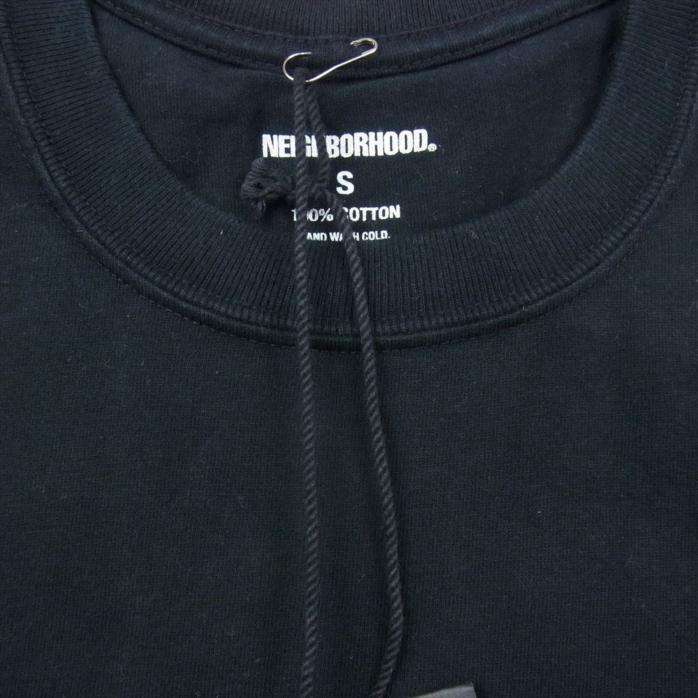 NEIGHBORHOOD ネイバーフッド 23SS 231PCNH-ST01 NH.TEE SS-1 ロゴ プリント 半袖 Tシャツ ブラック ブラック系 S【極上美品】【中古】