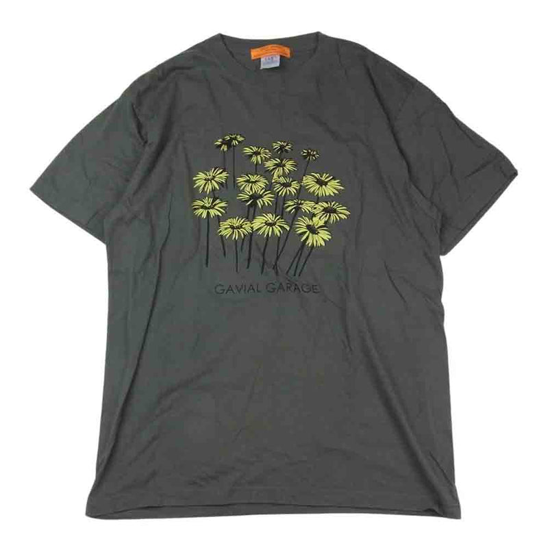 GAVIAL ガヴィル GVL-GG-86 S/S TEE FLOWER フラワー プリント Tシャツ グレー系 L【中古】