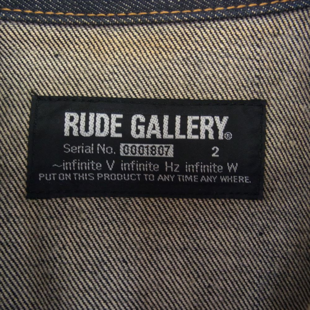 RUDE GALLERY ルードギャラリー リジット デニム ジャケット 2【中古】