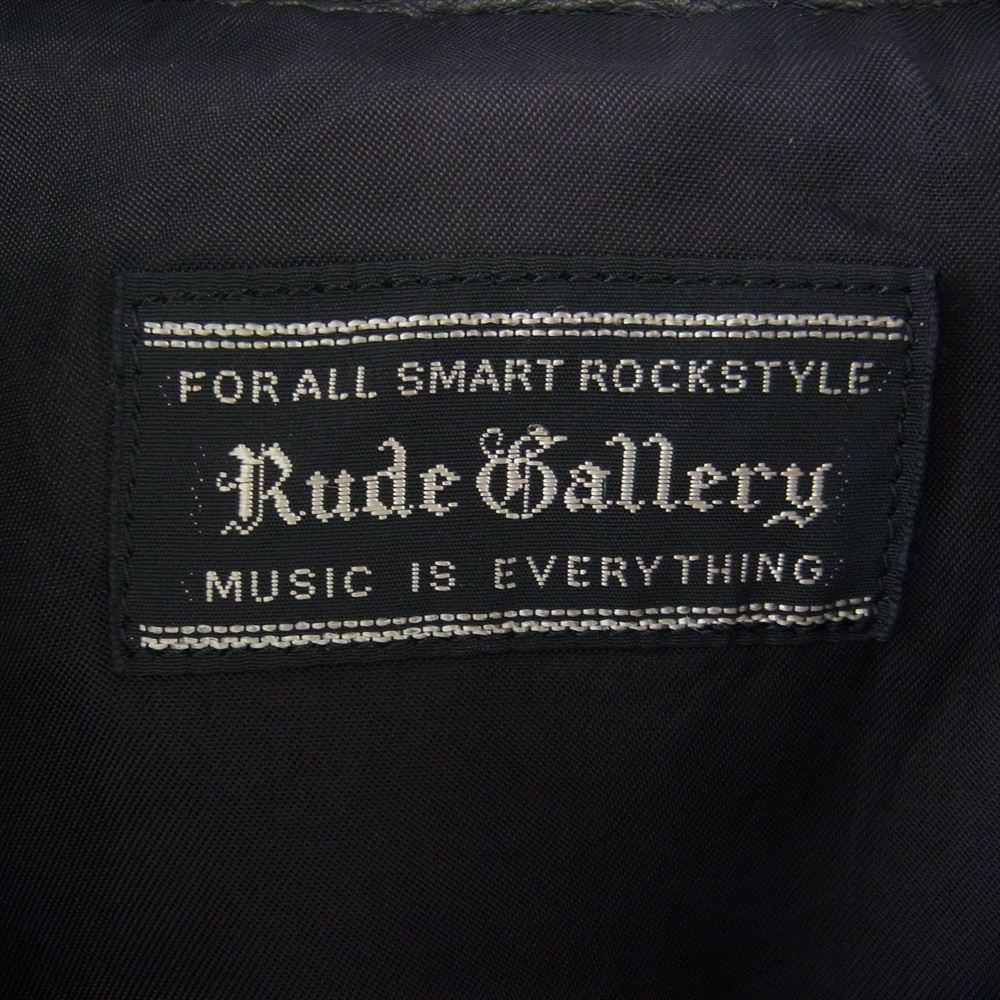 RUDE GALLERY ルードギャラリー 13AW ステアハイド レザー シングル ライダース ジャケット ブラック系 2【中古】