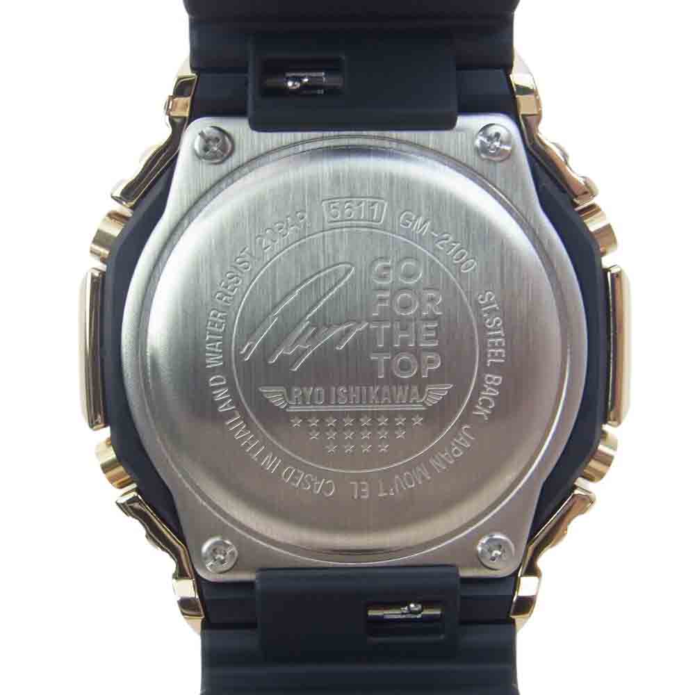 CASIO G-SHOCK カシオ ジーショック GM-2100RI23-1JR RYO ISHIKAWA SIGNATURE MODEL 石川遼選手 シグネチャー アナデジ 限定 モデル 腕時計 ブラック系 ゴールド系【新古品】【未使用】【中古】