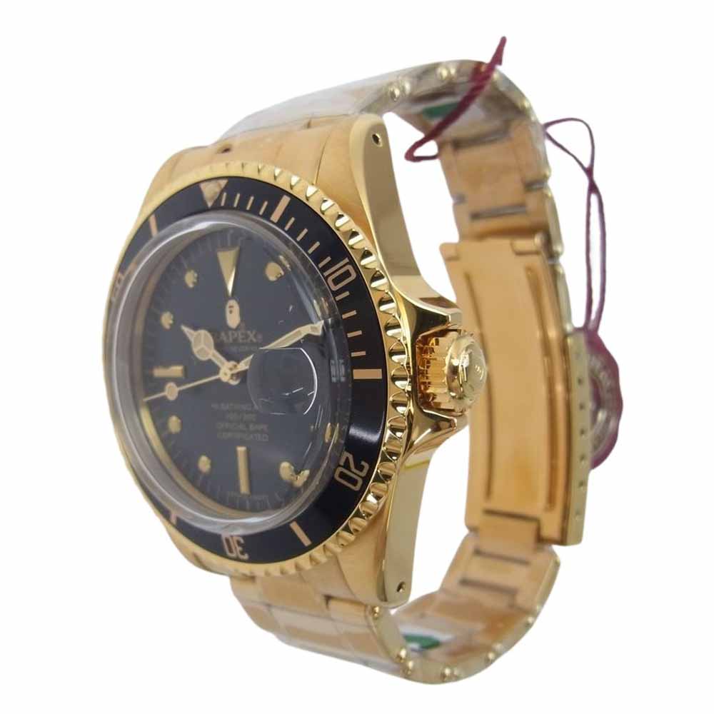 BAPEX 自動巻き 腕時計 ゴールド BAPEX by A BATHING APE ベイペックス