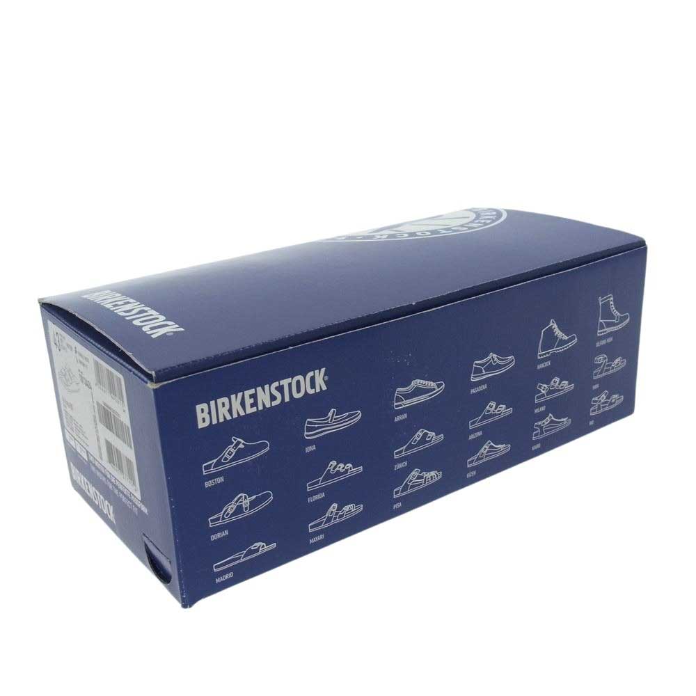 BIRKENSTOCK ビルケンシュトック Arizona アリゾナ スエード レザー サンダル ソフトベット Navy ブラウン系 ネイビー系 43【中古】