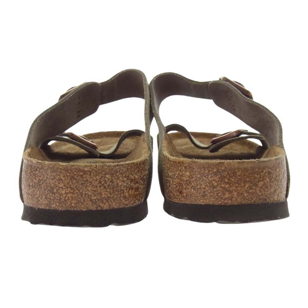 BIRKENSTOCK ビルケンシュトック Arizona アリゾナ スエード レザー サンダル ソフトベット Taupe ライトブラウン系 43【中古】