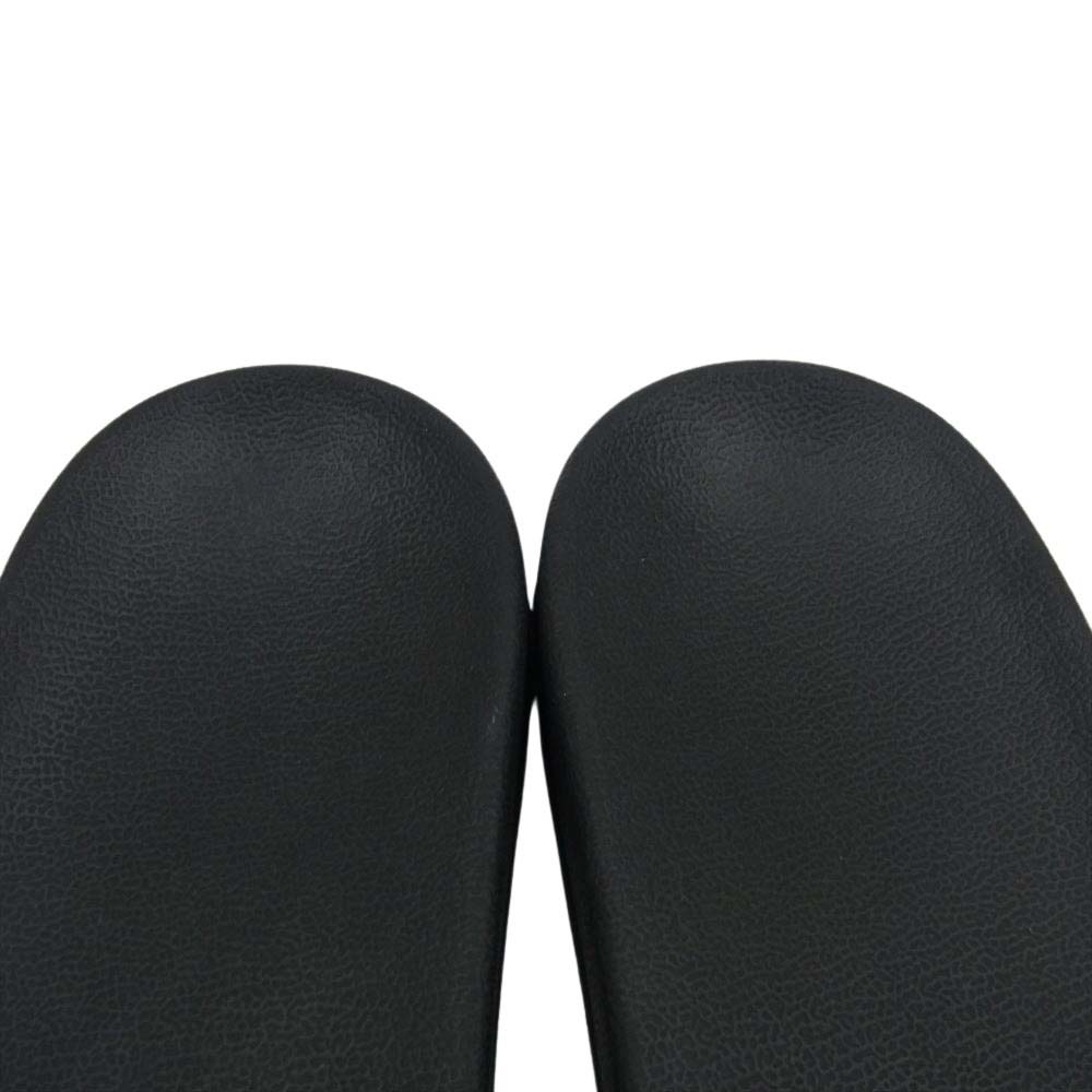 A BATHING APE アベイシングエイプ COLLEGE SLIDE SANDALS M BAPEC カレッジ スライド サンダル ベイプ ブラック系 27cm【中古】